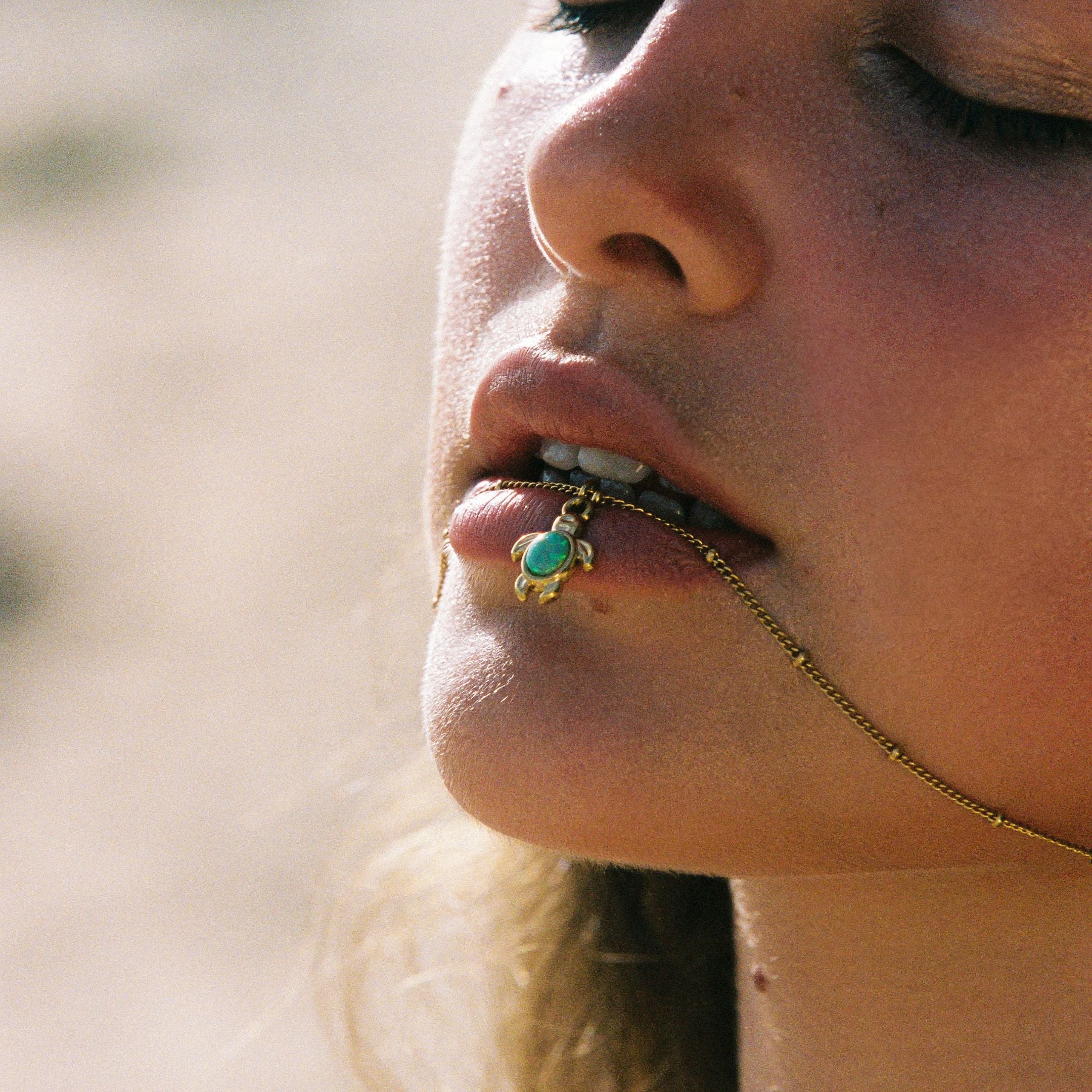 Opal Turtle Necklace